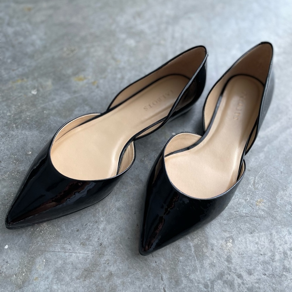 Talbot 9 women’s black patent leather